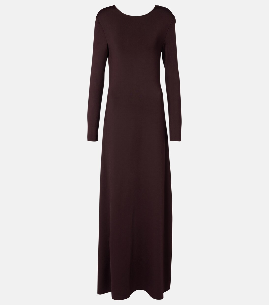 Open-back compact knit maxi dress | Bottega Veneta