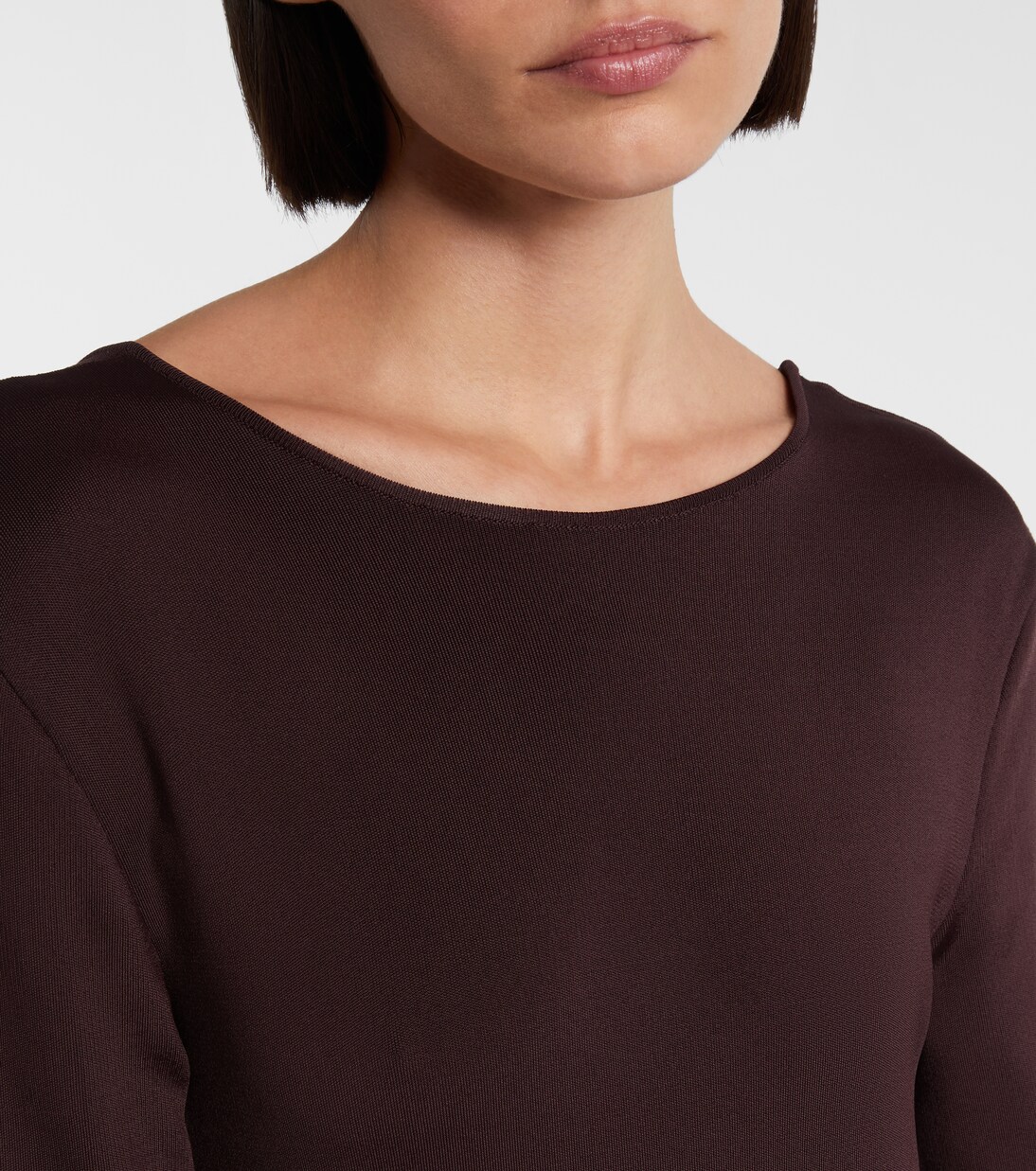 Open-back compact knit maxi dress | Bottega Veneta