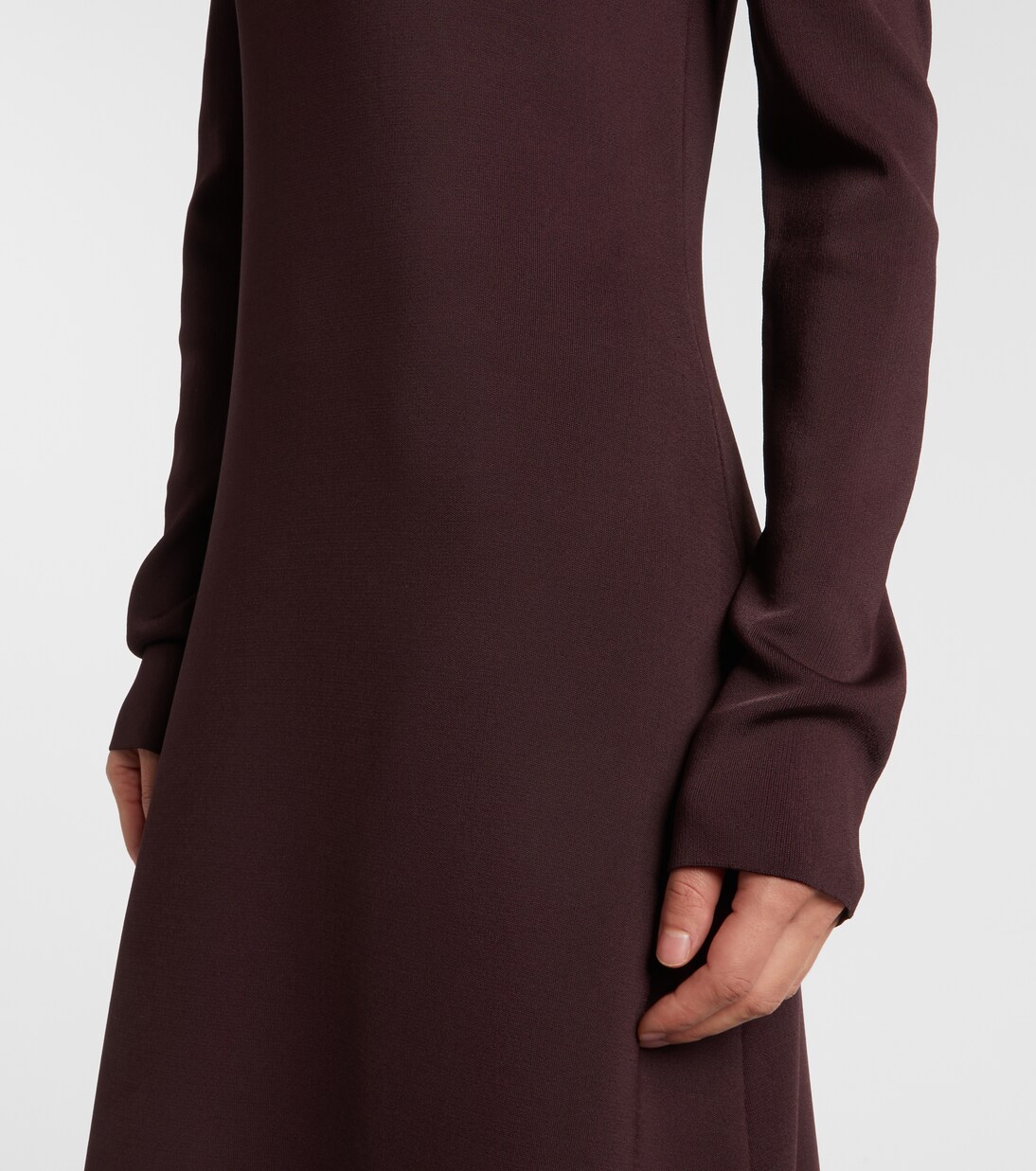 Open-back compact knit maxi dress | Bottega Veneta