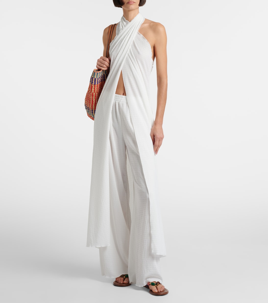 Mika high-rise straight pants | Jade Swim