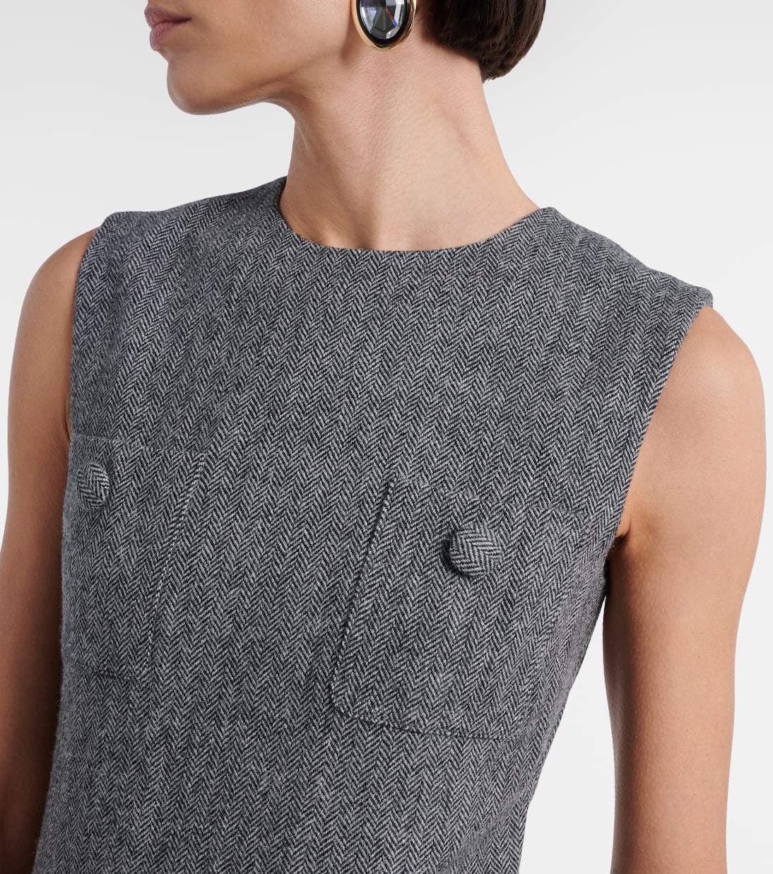 Minikleid aus einem Wollgemisch | Self-Portrait