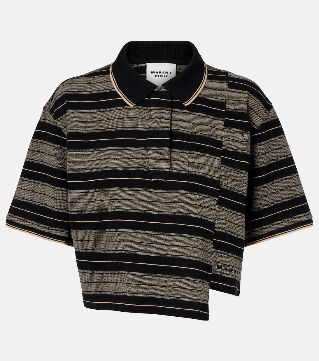 Isalyne striped cotton polo shirt | Marant Etoile