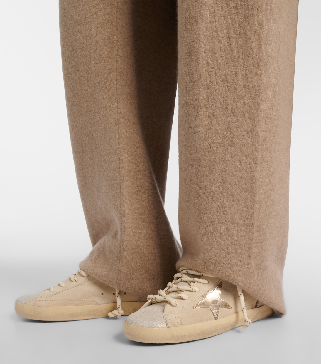 Sneakers Super-Star aus Veloursleder und Shearling | Golden Goose