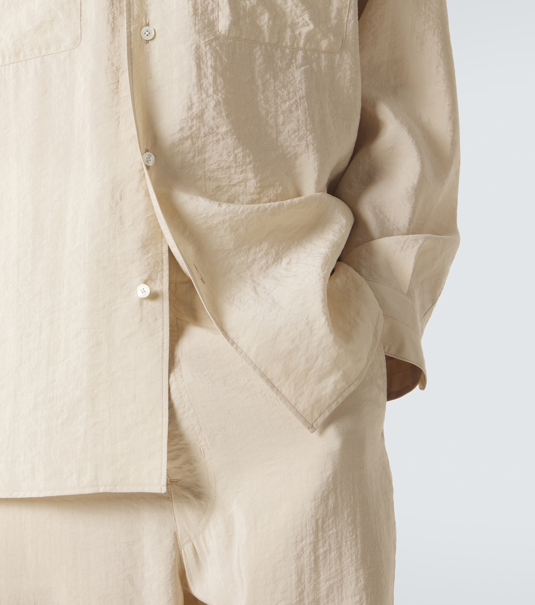 Silk-blend shirt | Lemaire