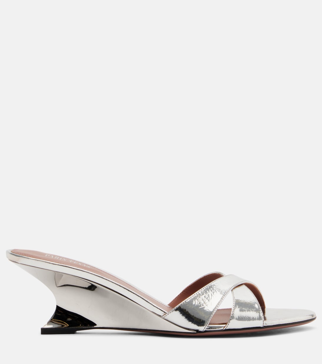 Zeppe Nina 50 in pelle metallizzata | Paris Texas