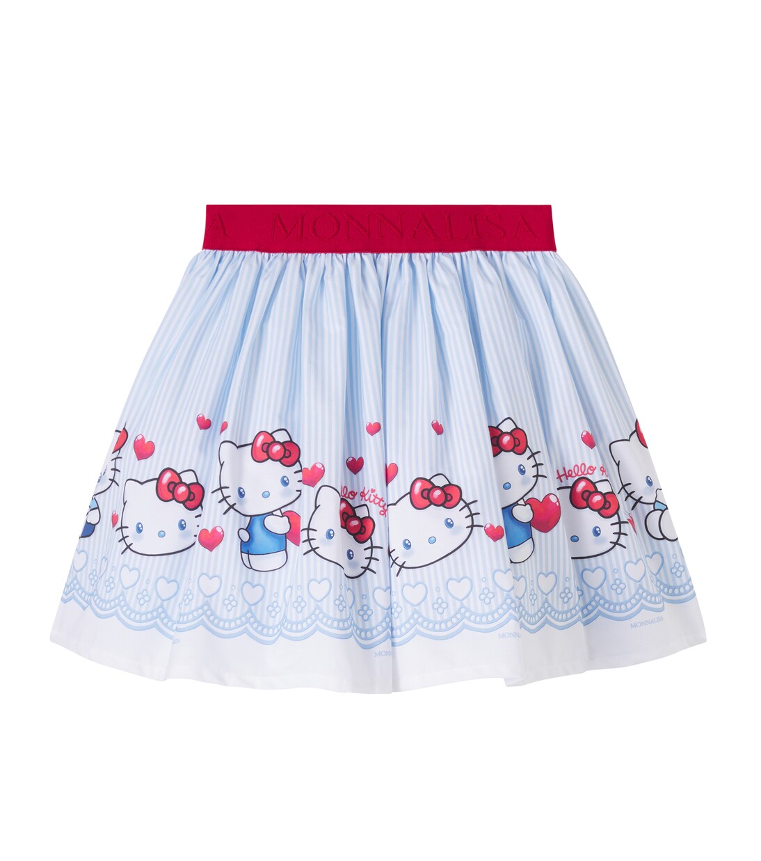x Hello Kitty striped cotton skirt | Monnalisa