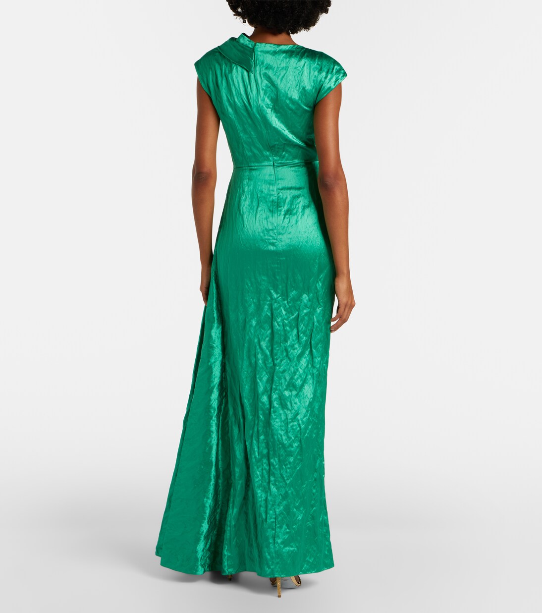 Draped embellished satin gown | Erdem