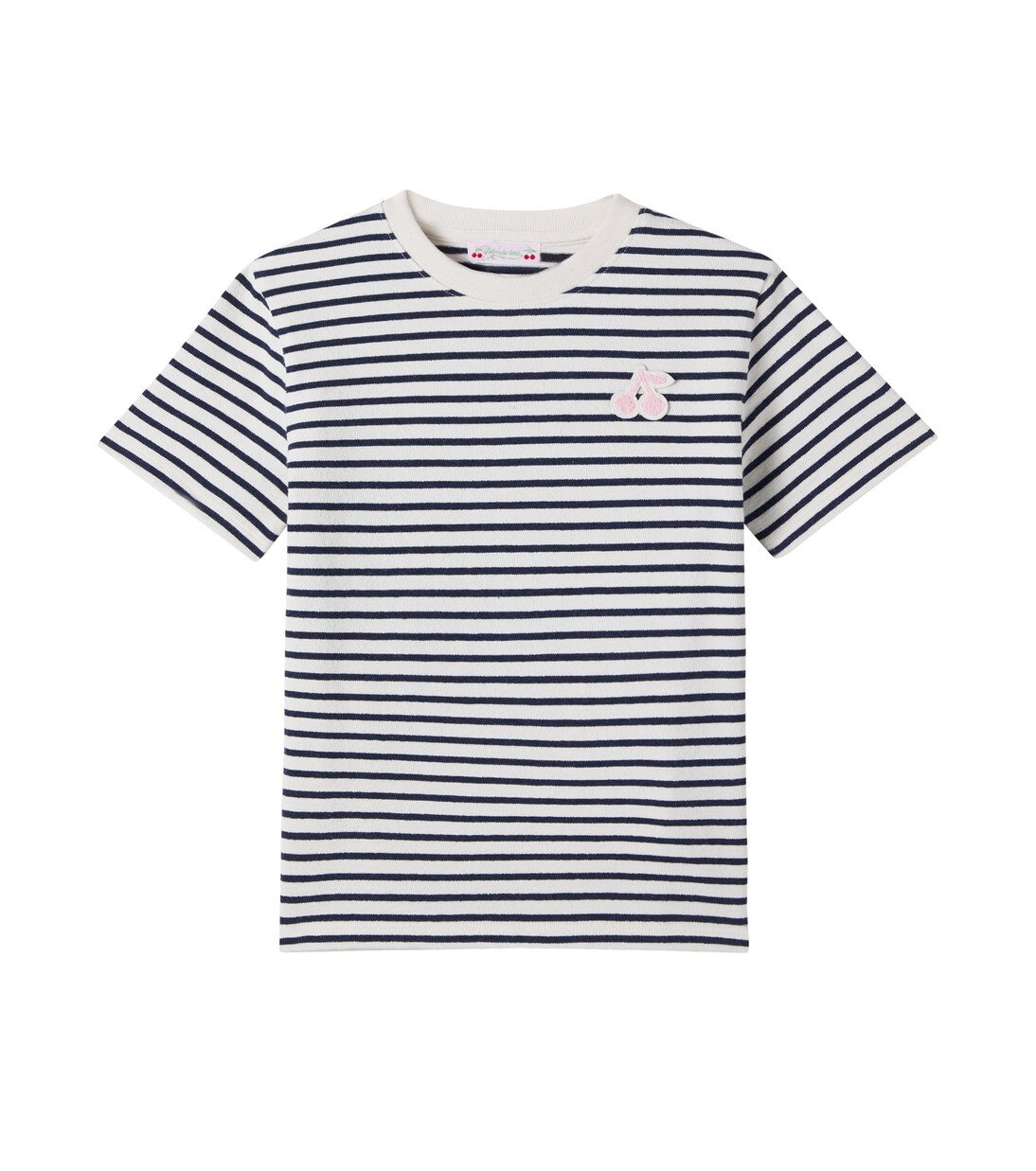 T-shirt Lilas en coton rayé | Bonpoint