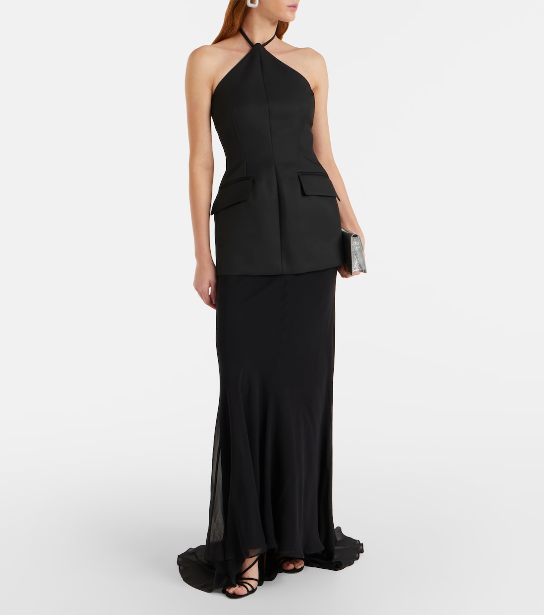 Pinne silk-trimmed maxi dress | Sportmax