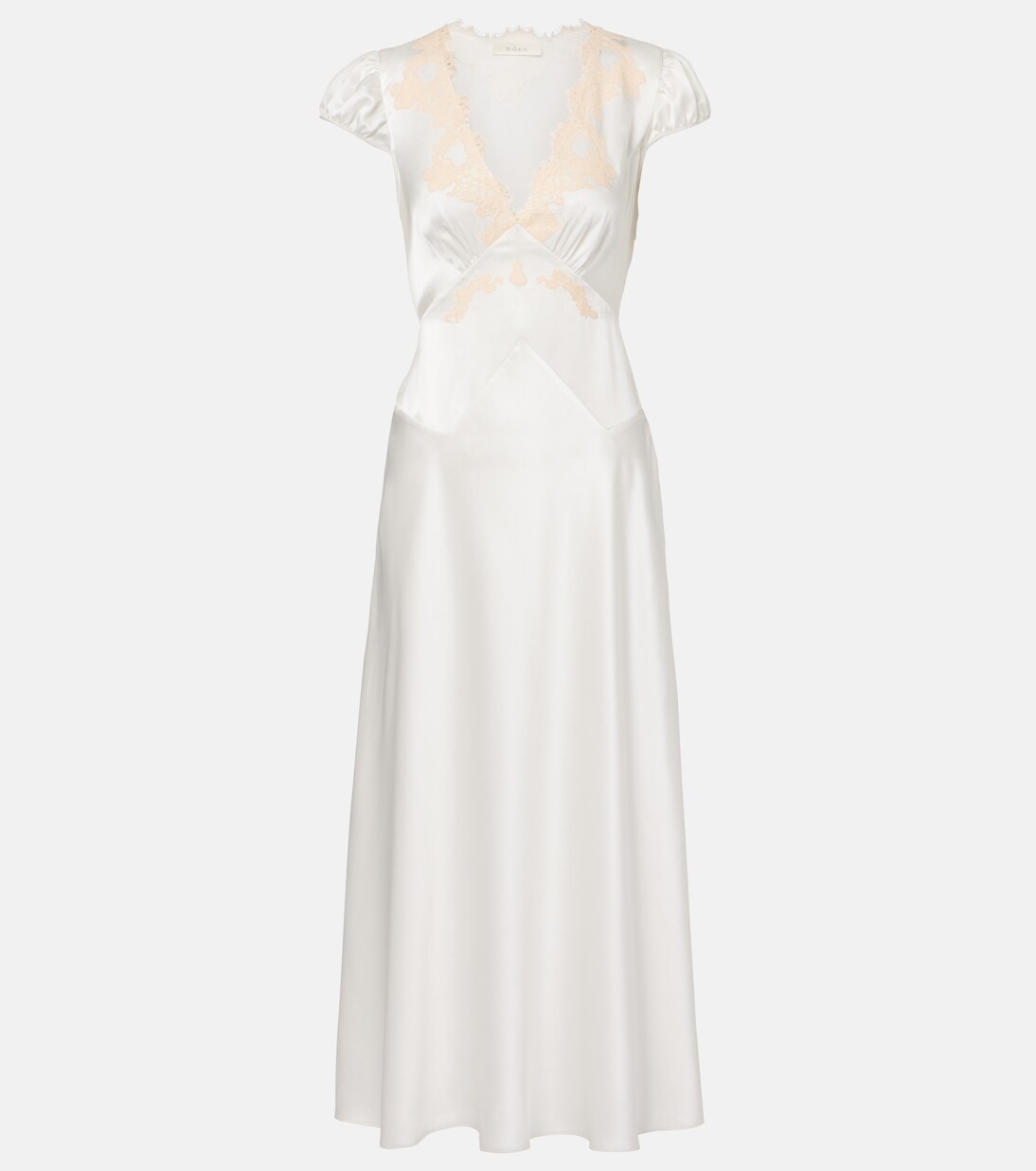 Midikleid Coraline aus Seide mit Spitze | Dôen