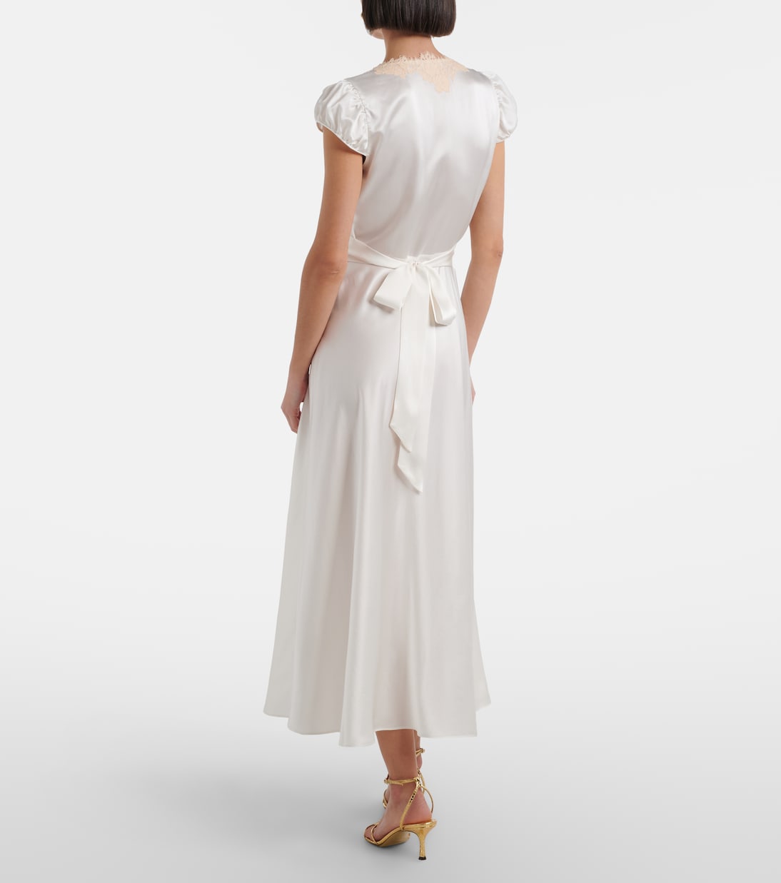 Midikleid Coraline aus Seide mit Spitze | Dôen