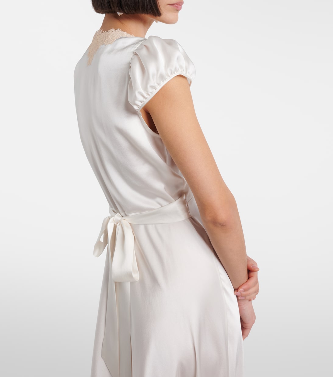 Midikleid Coraline aus Seide mit Spitze | Dôen