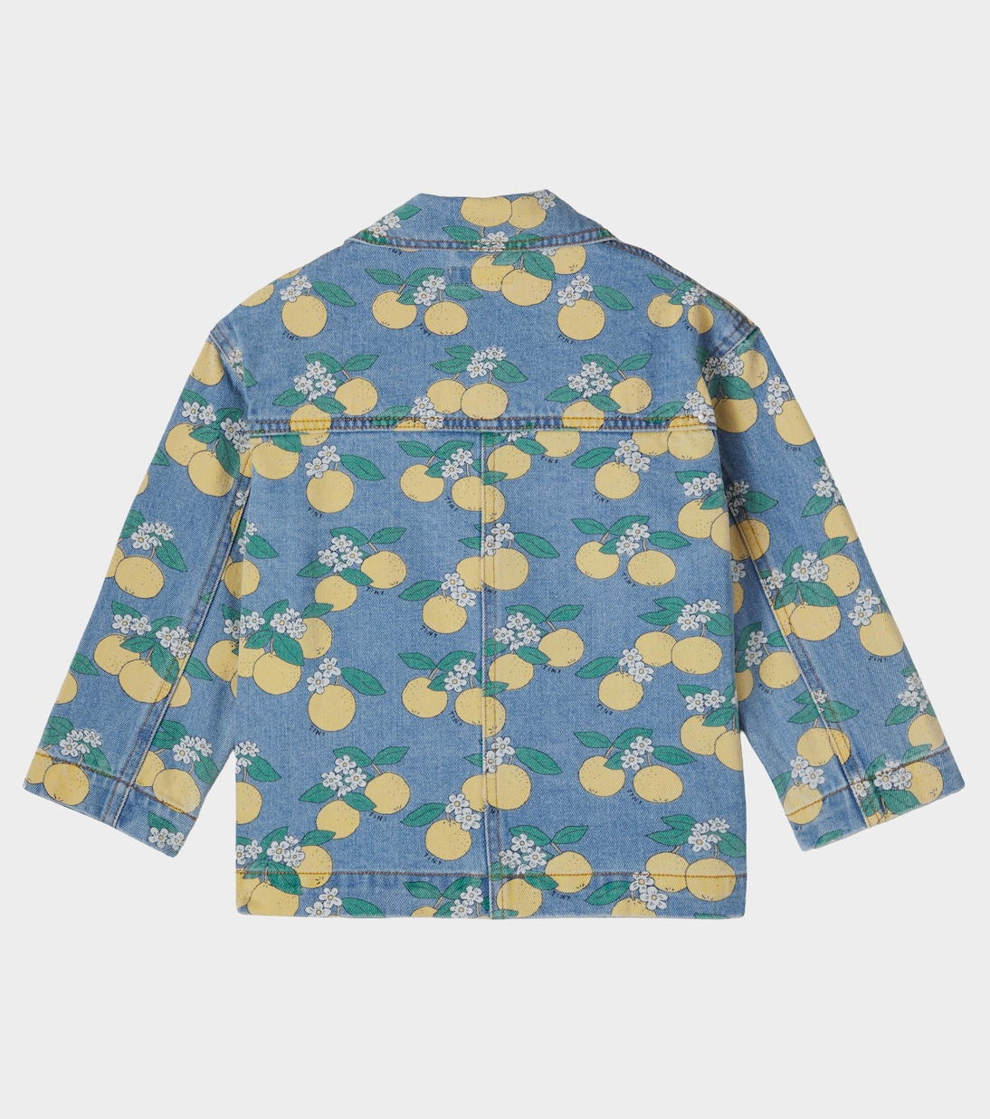 Oranges printed denim jacket | Tinycottons