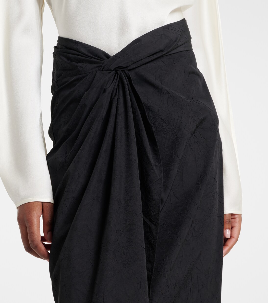 Falda midi fruncida | Róhe