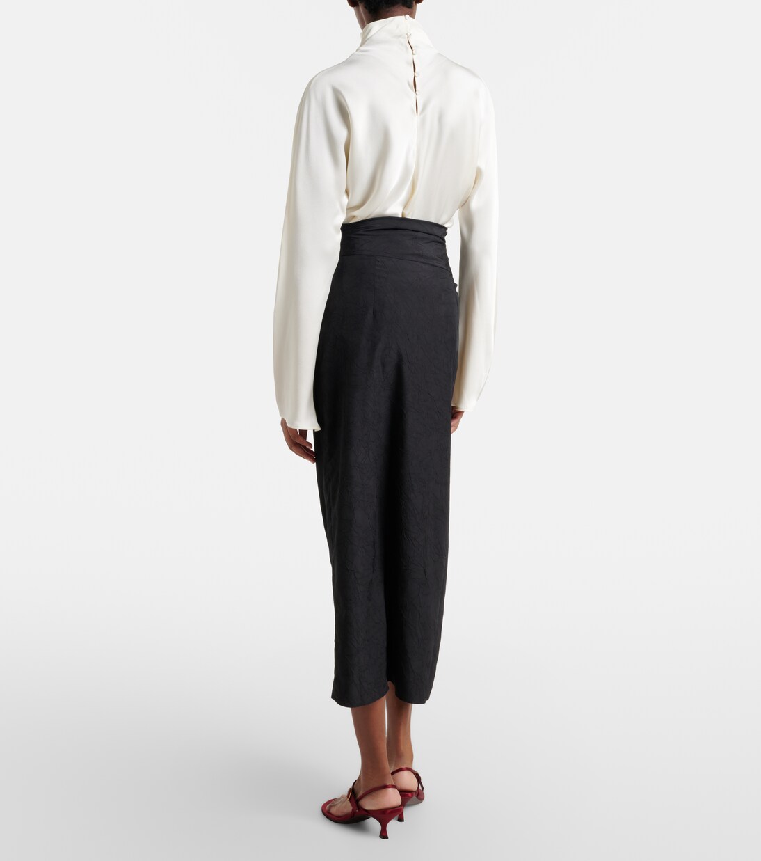 Falda midi fruncida | Róhe