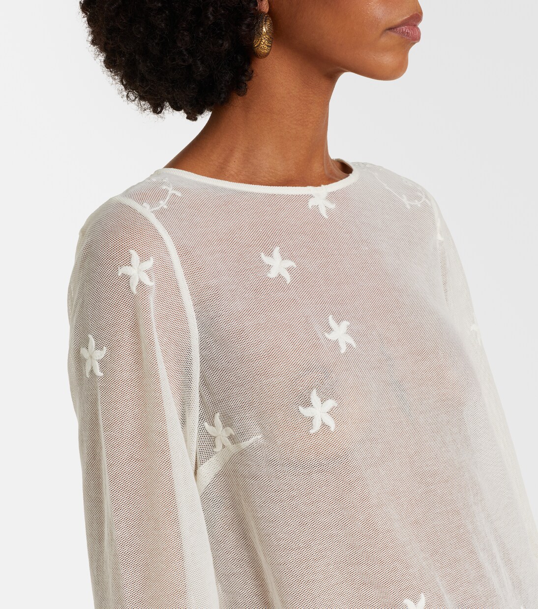 Bestickter Kaftan Cove aus Baumwolltüll | Posse