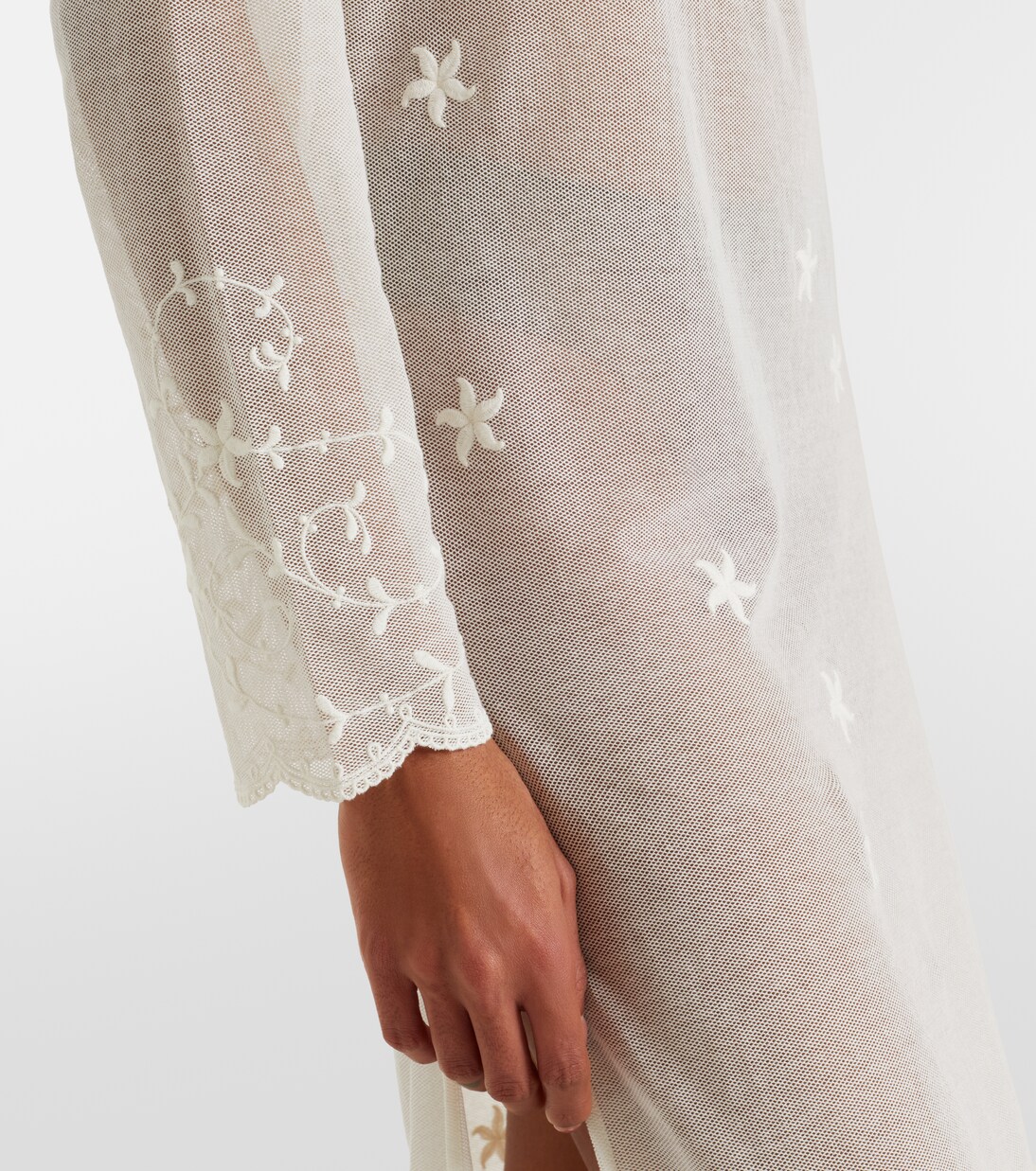 Bestickter Kaftan Cove aus Baumwolltüll | Posse