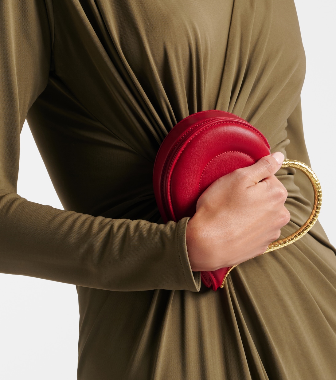 Serpenti Cuoricino Mini leather top-handle bag | Bvlgari