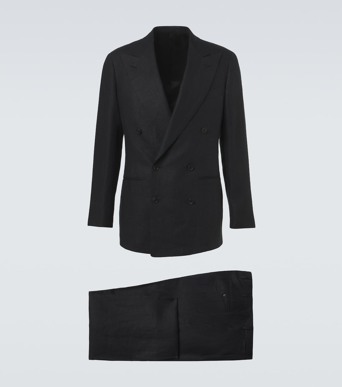 Double-breasted linen suit | Saman Amel