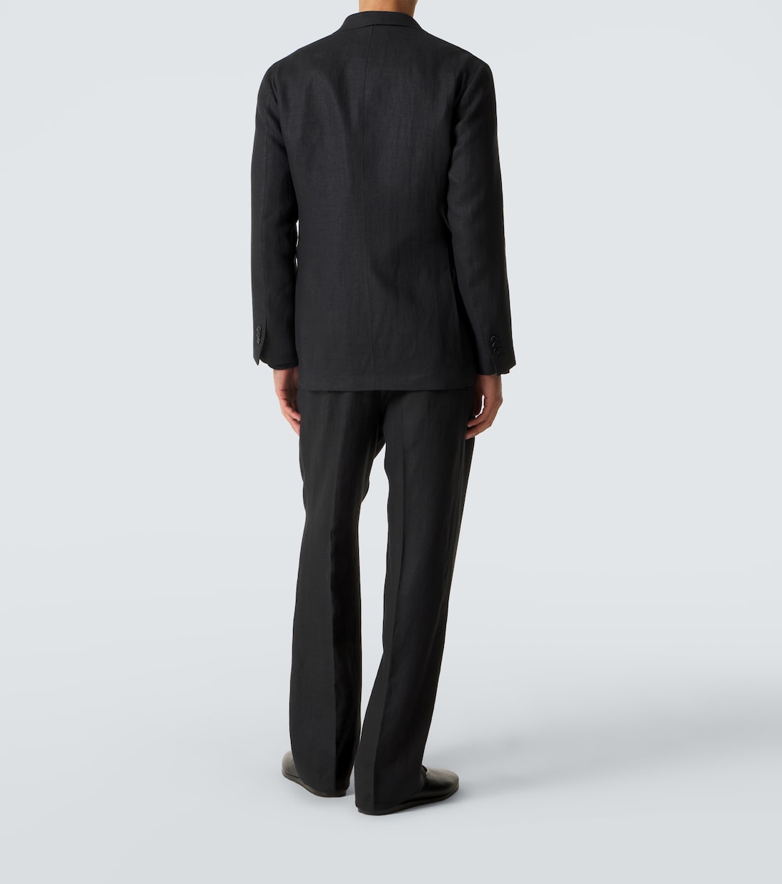 Double-breasted linen suit | Saman Amel