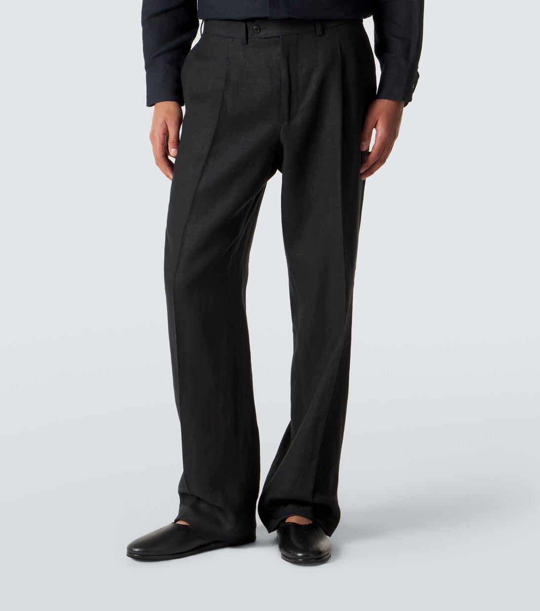 Double-breasted linen suit | Saman Amel