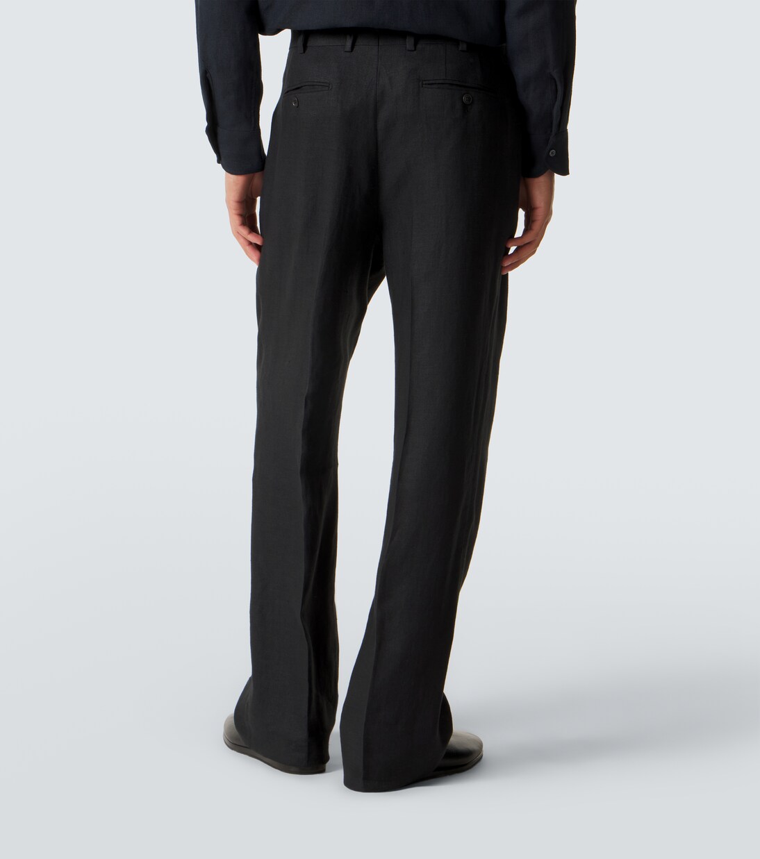 Double-breasted linen suit | Saman Amel