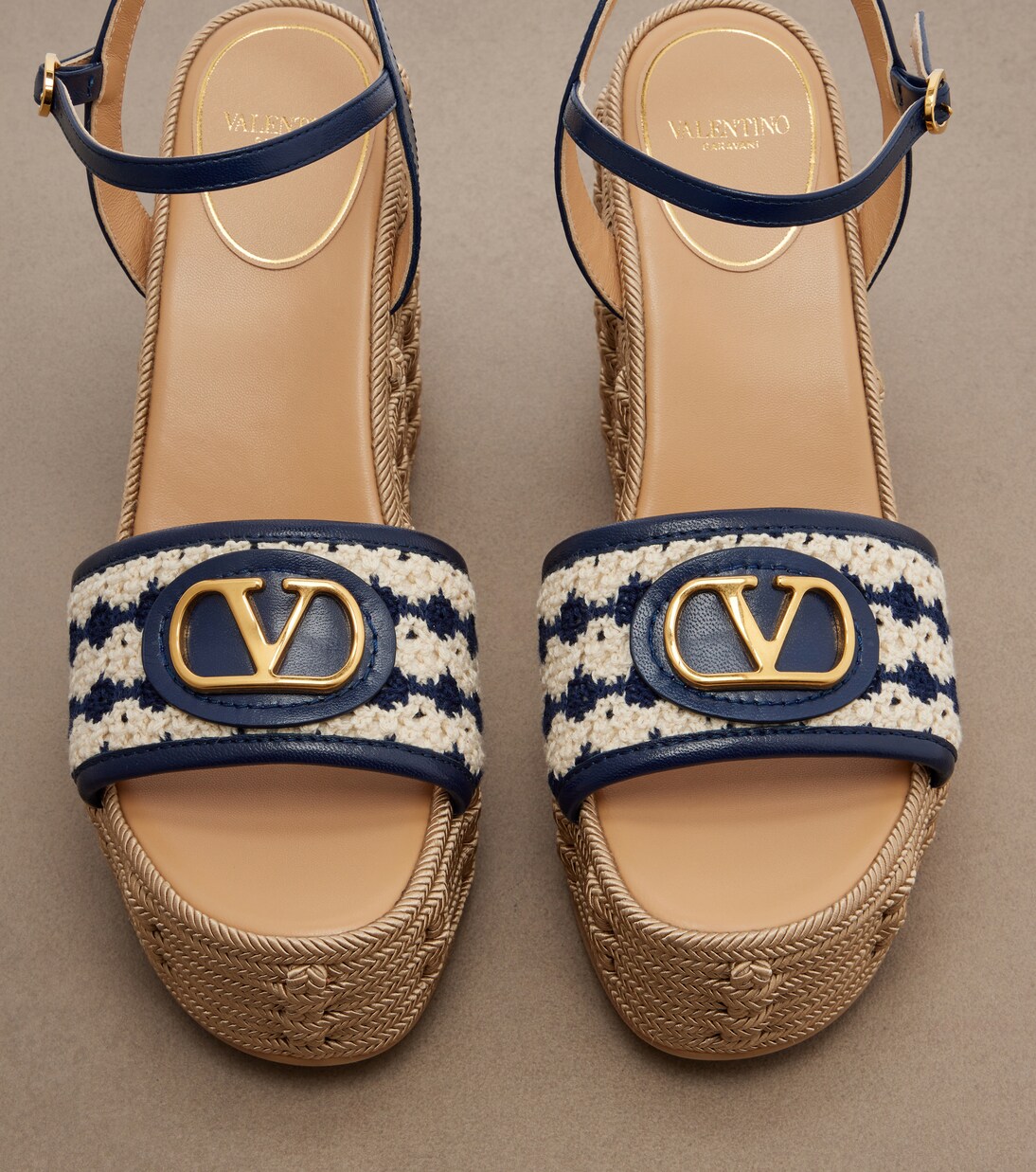 VLogo leather espadrilles | Valentino Garavani