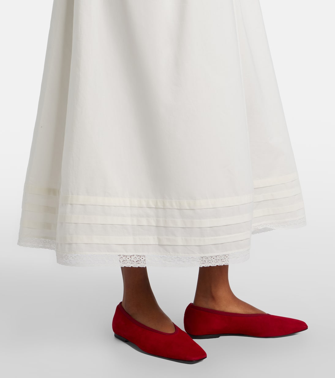 Fiora cotton lace midi dress | Faithfull