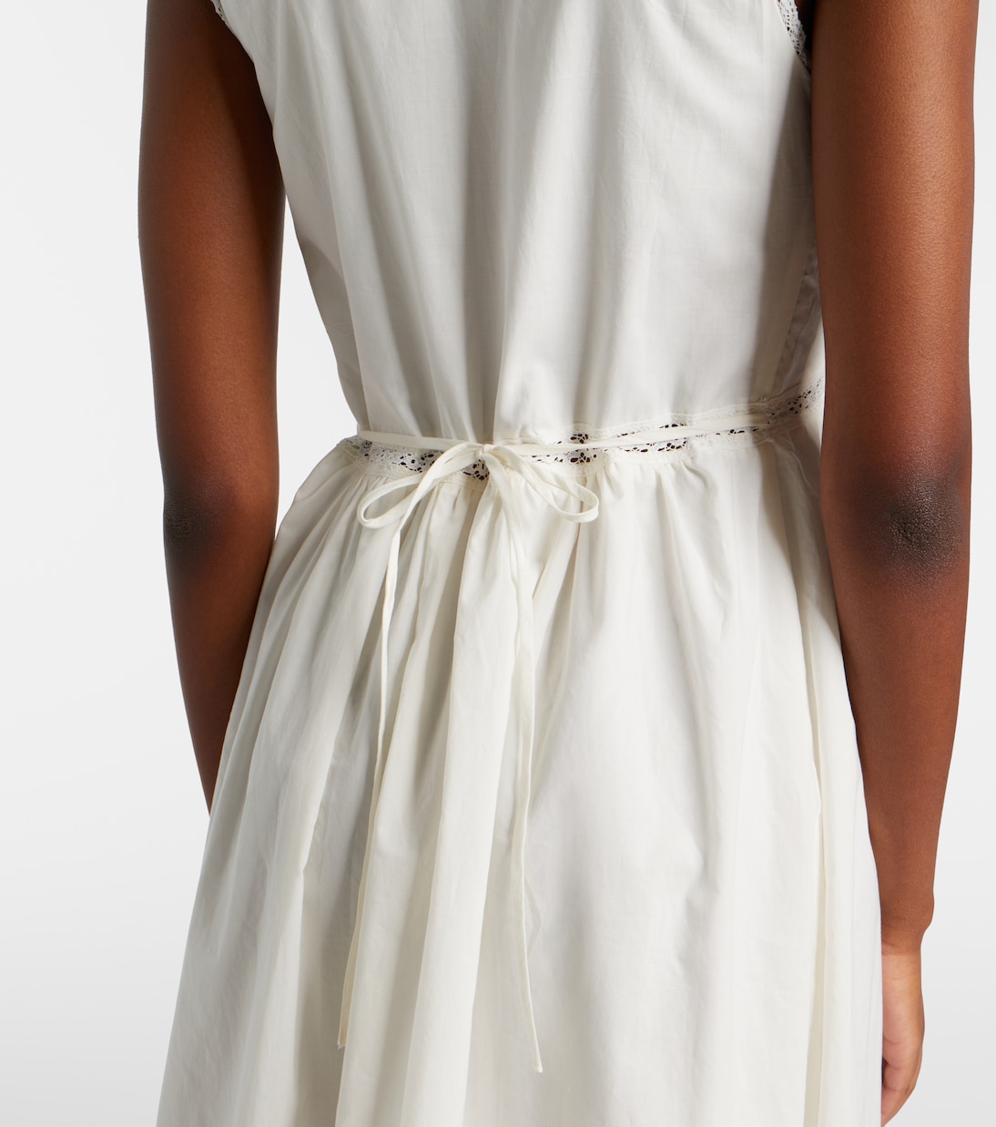 Fiora cotton lace midi dress | Faithfull