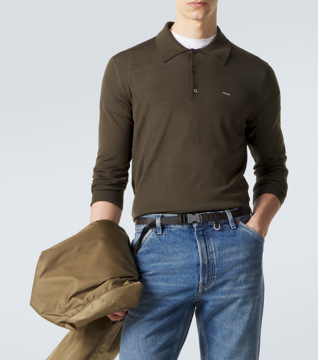 Polopullover aus Schurwolle | Prada