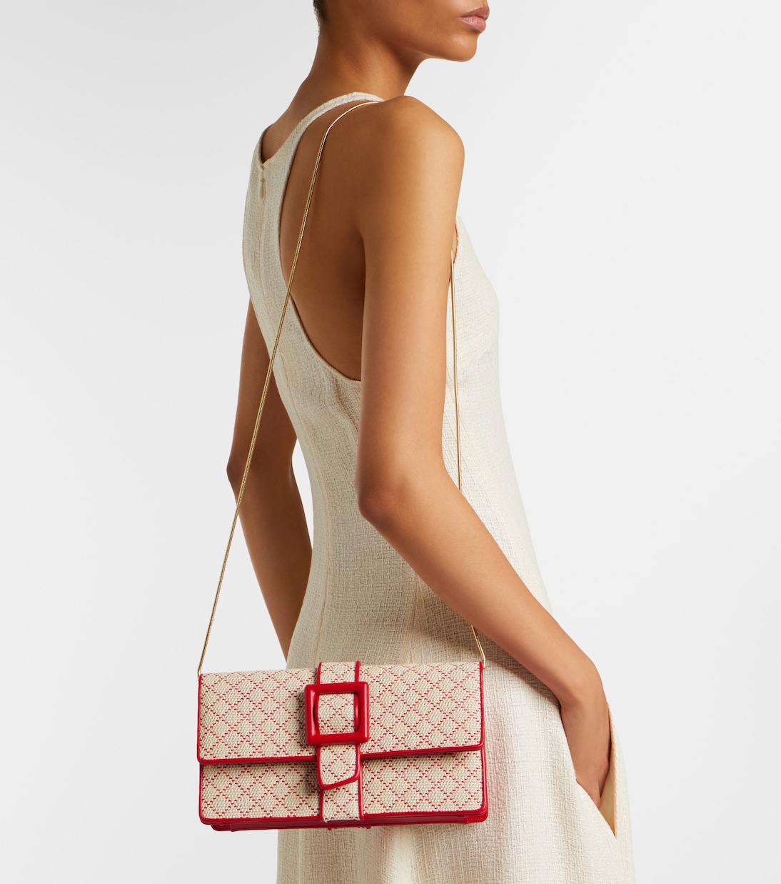 Maycap raffia-effect clutch | Manolo Blahnik