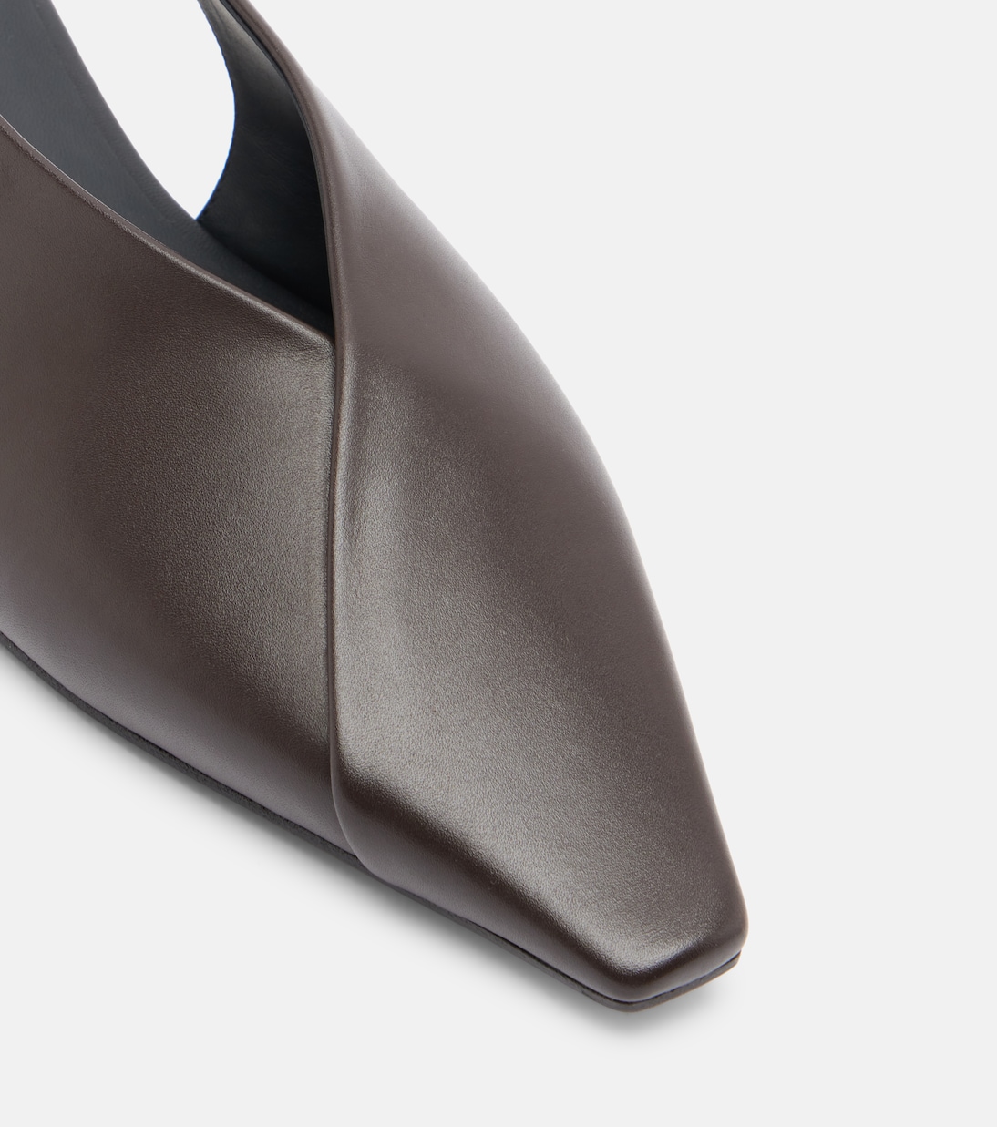 Leather slingback flats | Brunello Cucinelli