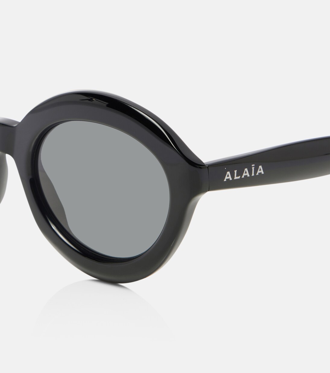 Lettering Logo round sunglasses | Alaïa