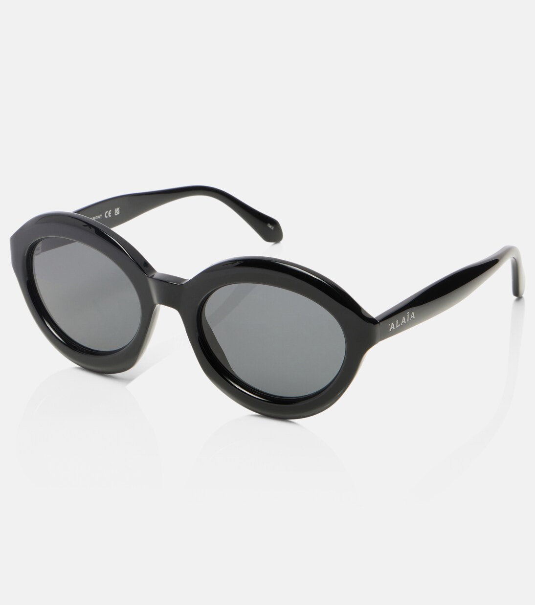 Lettering Logo round sunglasses | Alaïa