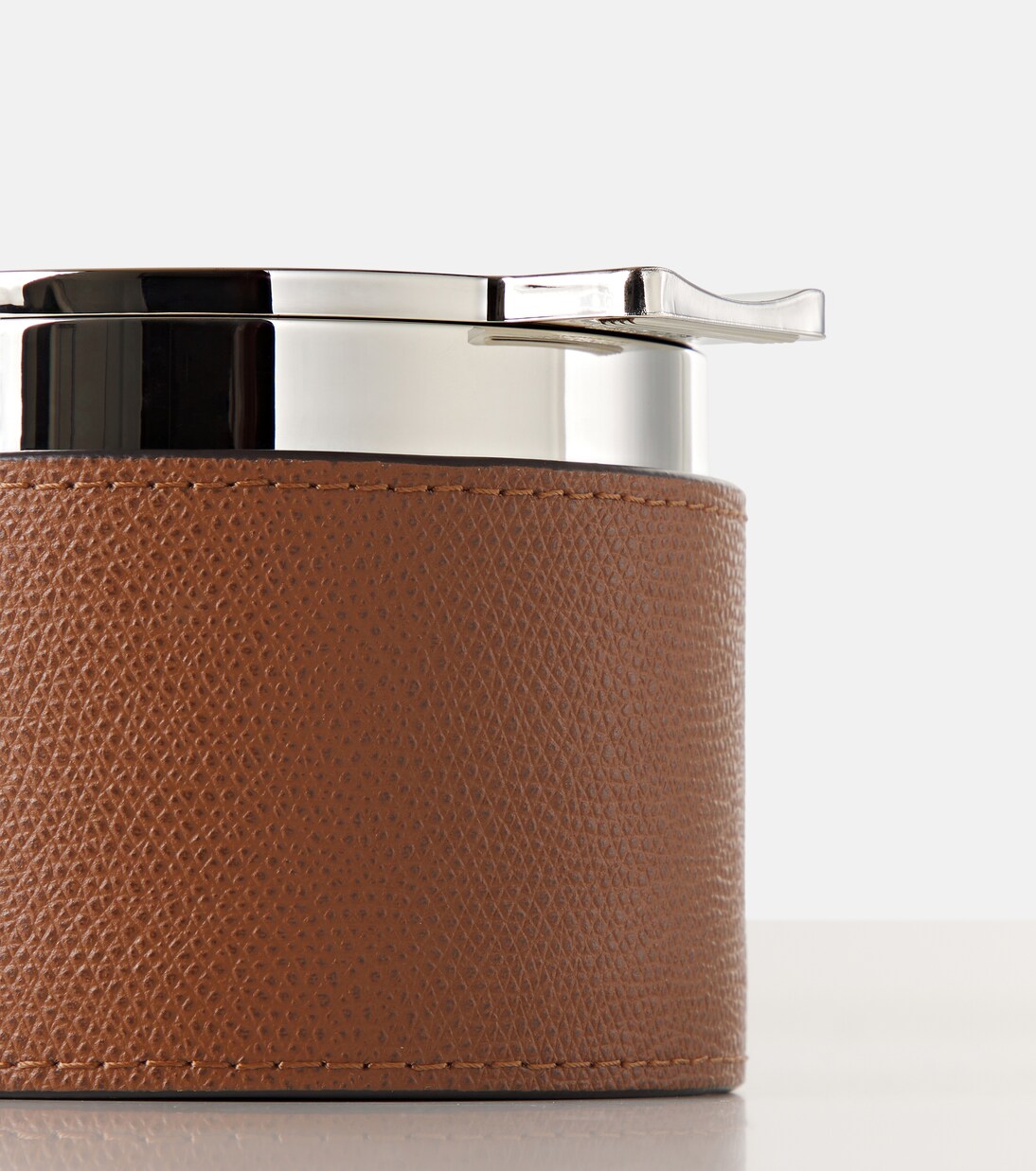 Colorado leather-trimmed ashtray | Giobagnara