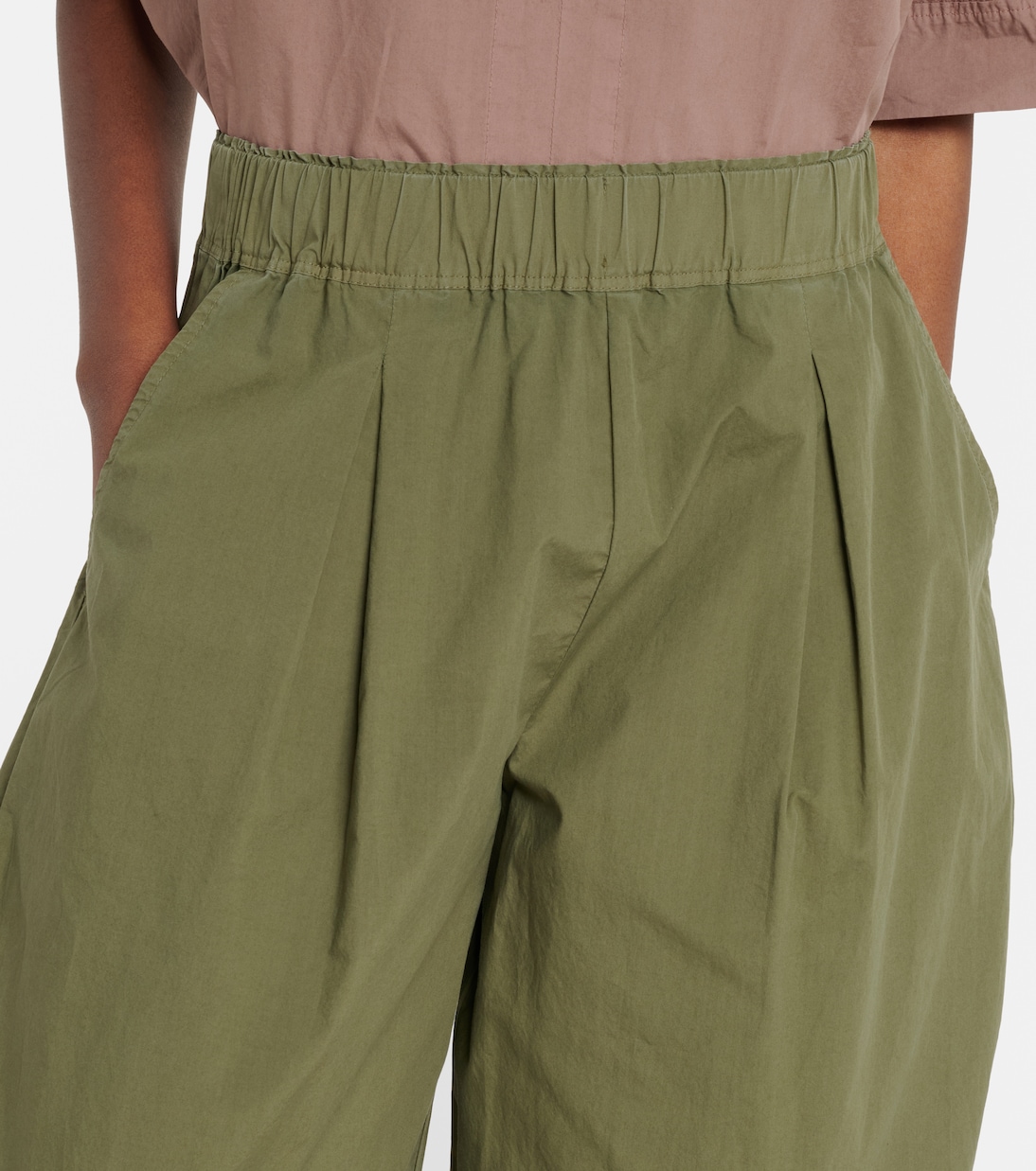 Weite Hose Sophia aus Baumwollpopeline | Velvet