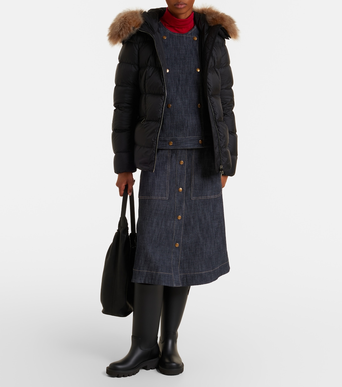 Daunenjacke Boed mit Shearling | Moncler