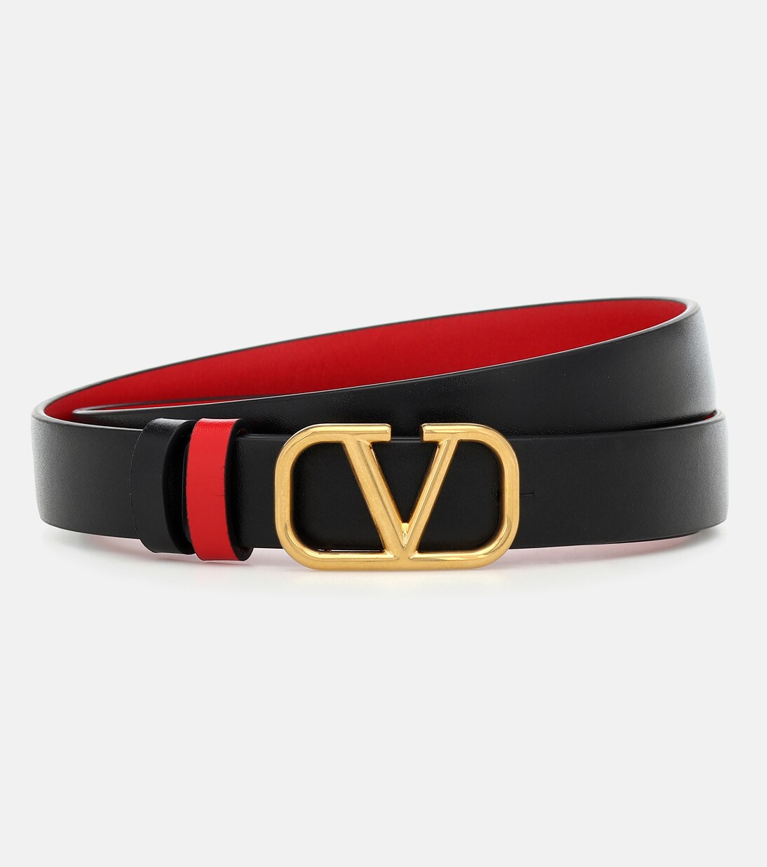 VLogo Signature 20 reversible leather belt | Valentino Garavani