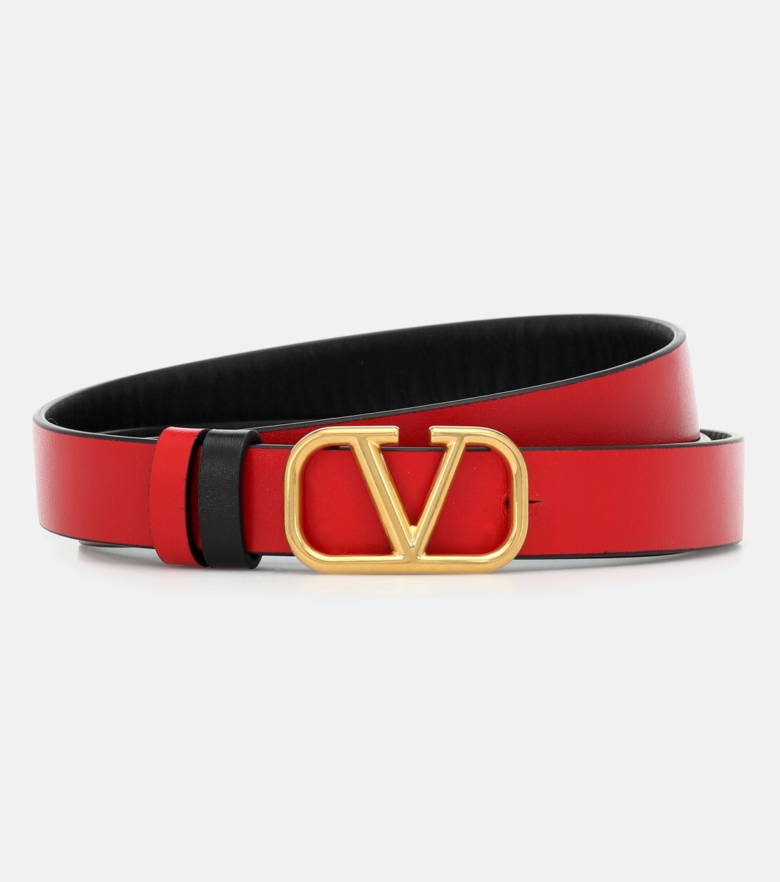 VLogo Signature 20 reversible leather belt | Valentino Garavani