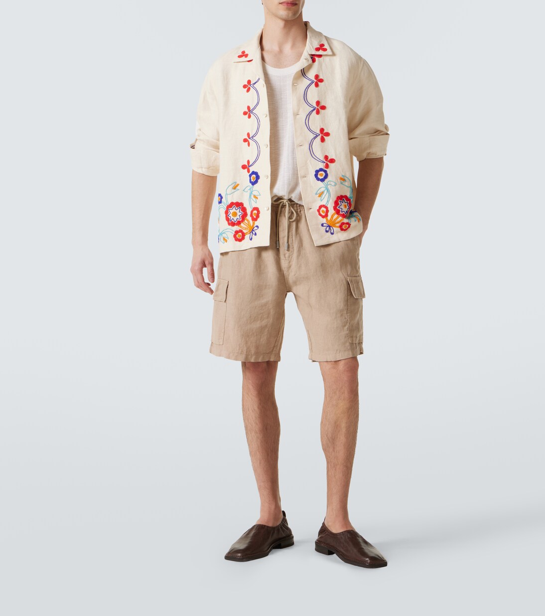 Baie cargo linen shorts | Vilebrequin