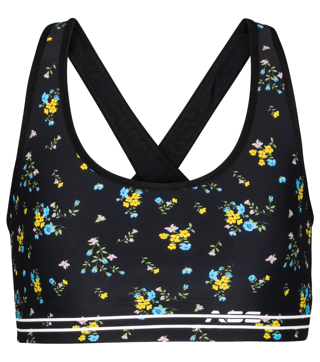 Cross-Back floral sports bra | Adam Selman Sport