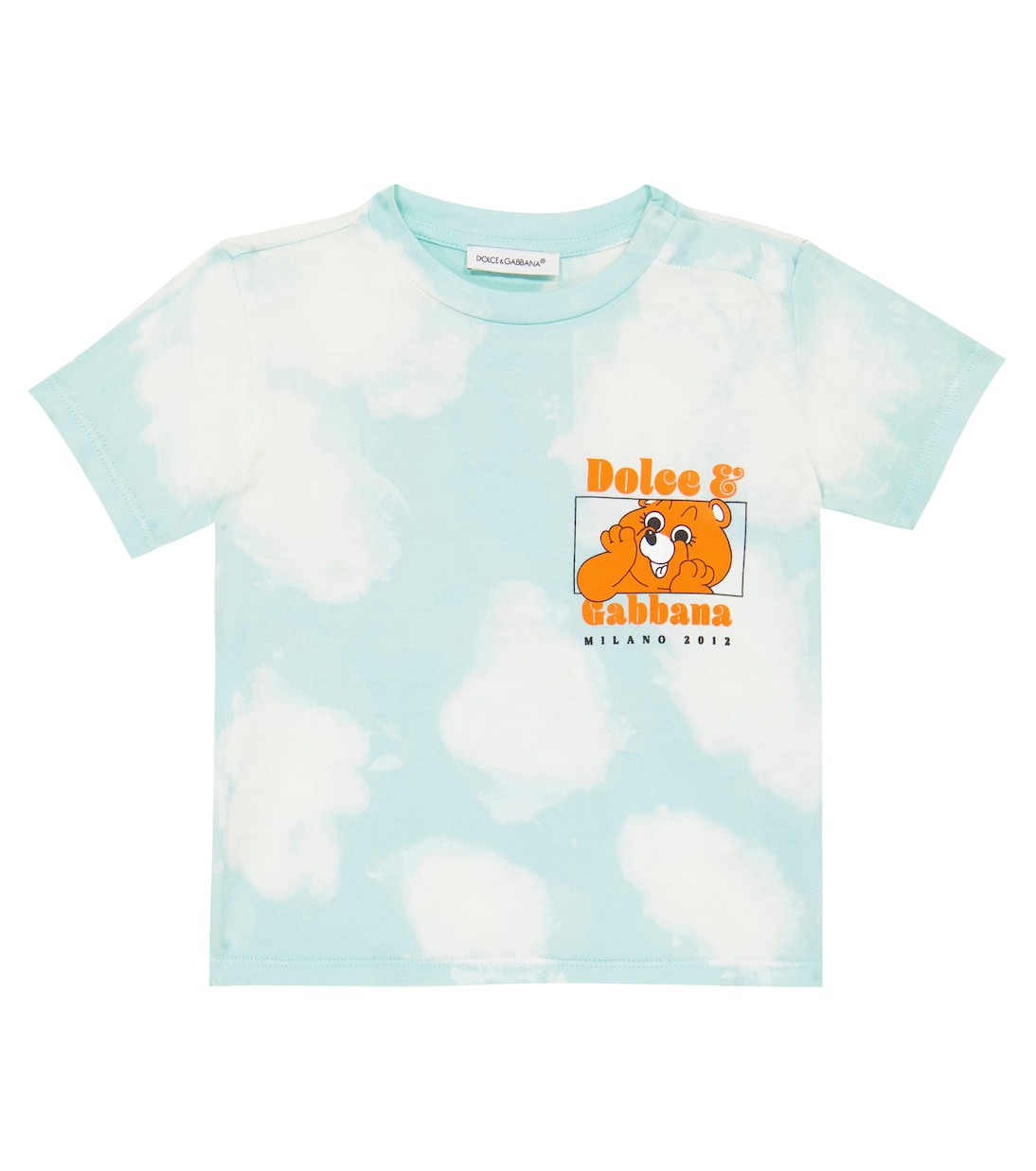 Bebé - camiseta de punto de algodón estampada | Dolce&Gabbana Kids