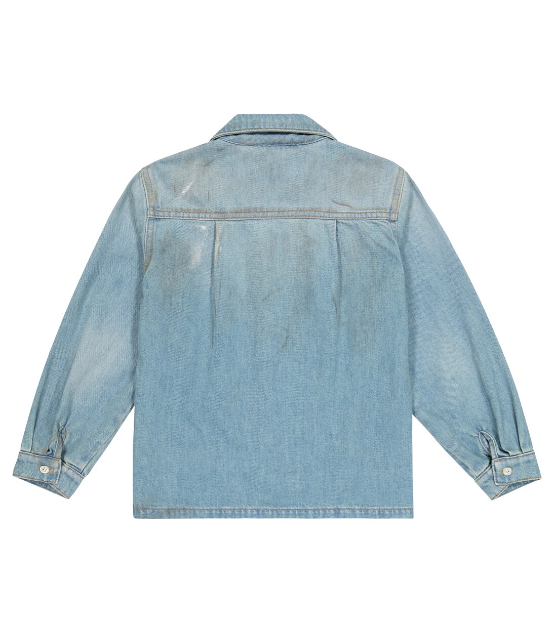 Denim and leather shirt | ERL Kids