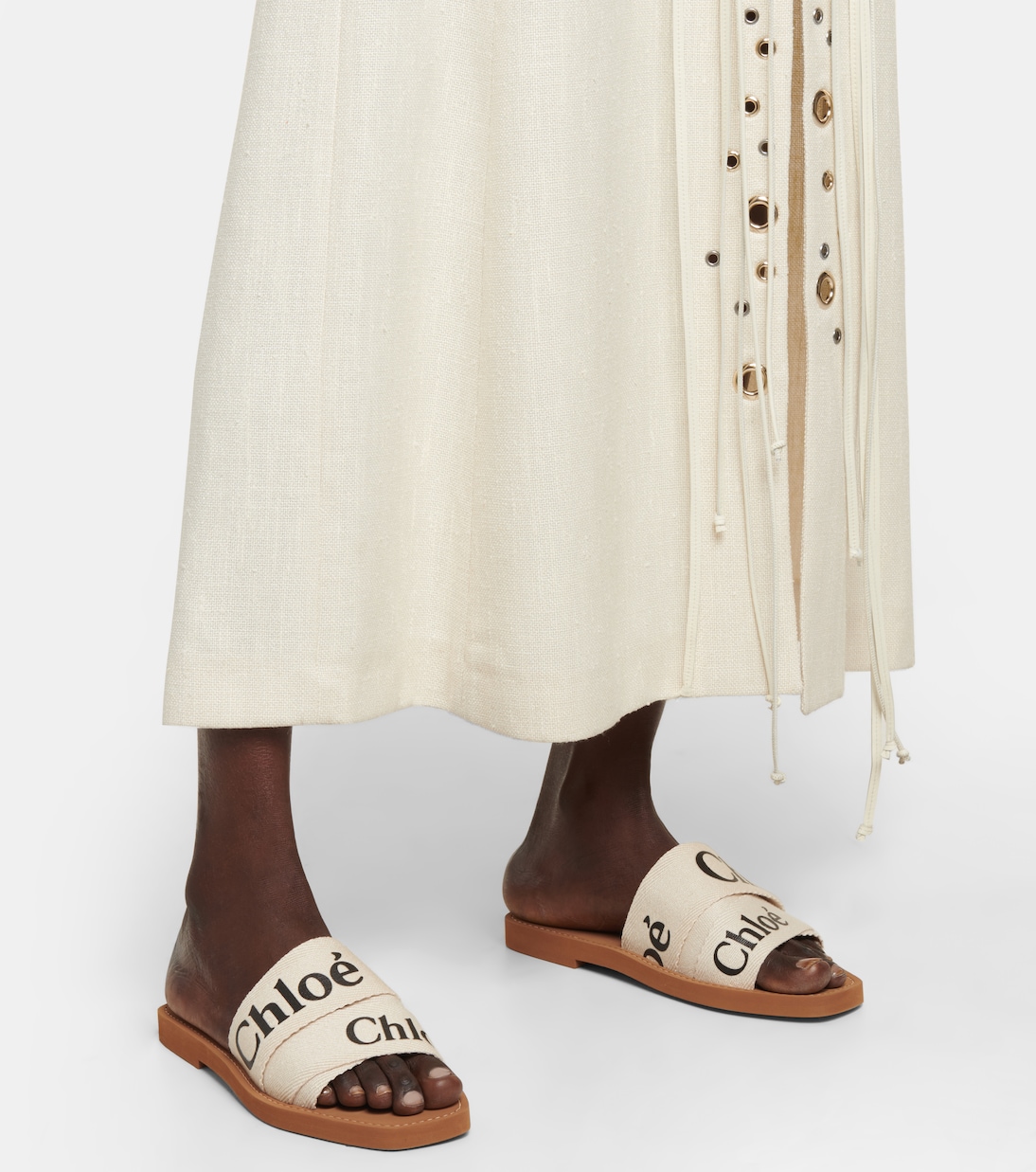 Woody canvas slides | Chloé