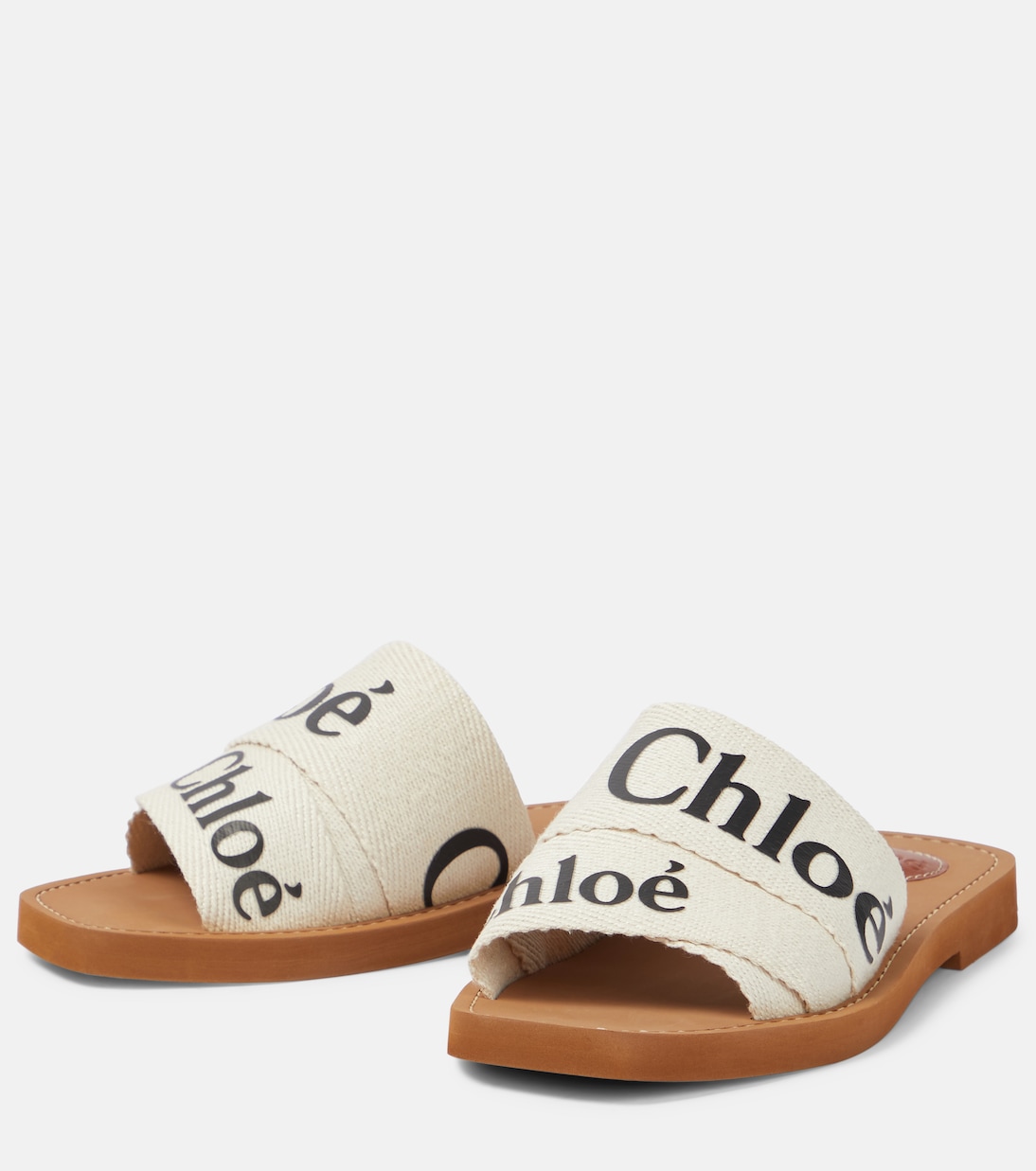 Woody canvas slides | Chloé