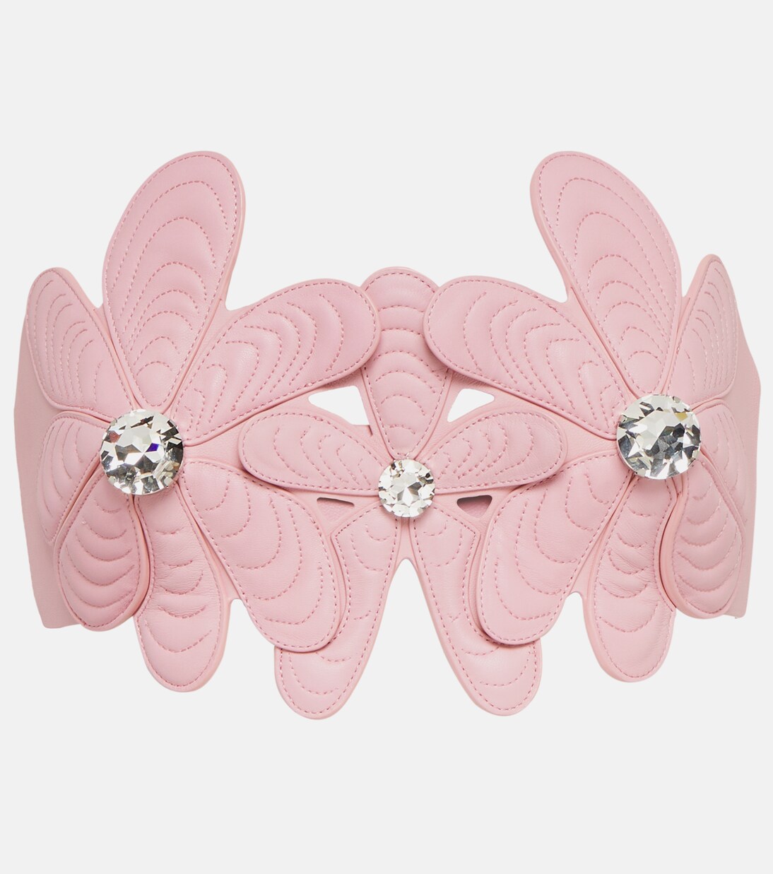 Bustier-Top Mussel Flower aus Leder | Area