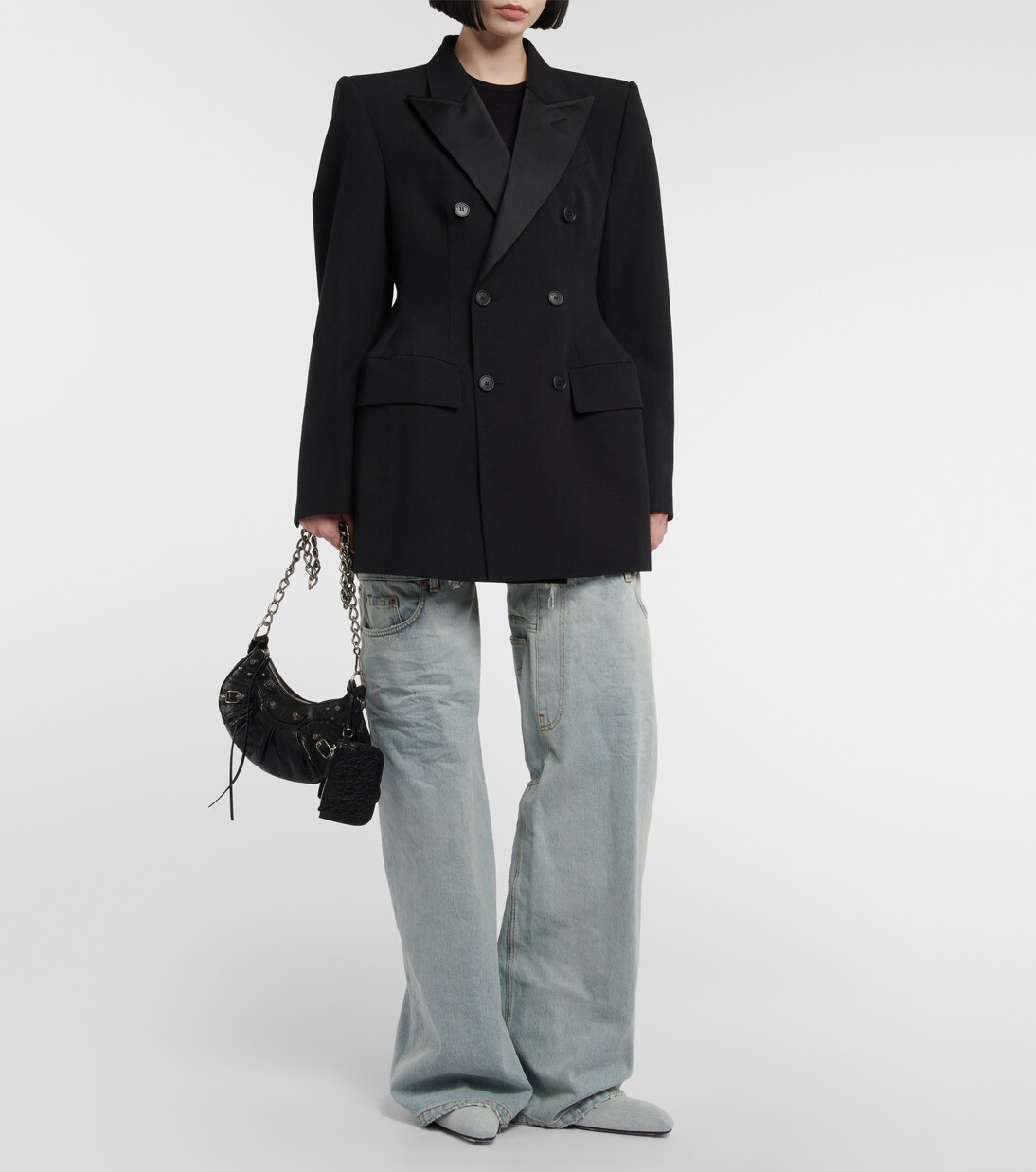 Blazer cruzado Hourglass de lana | Balenciaga