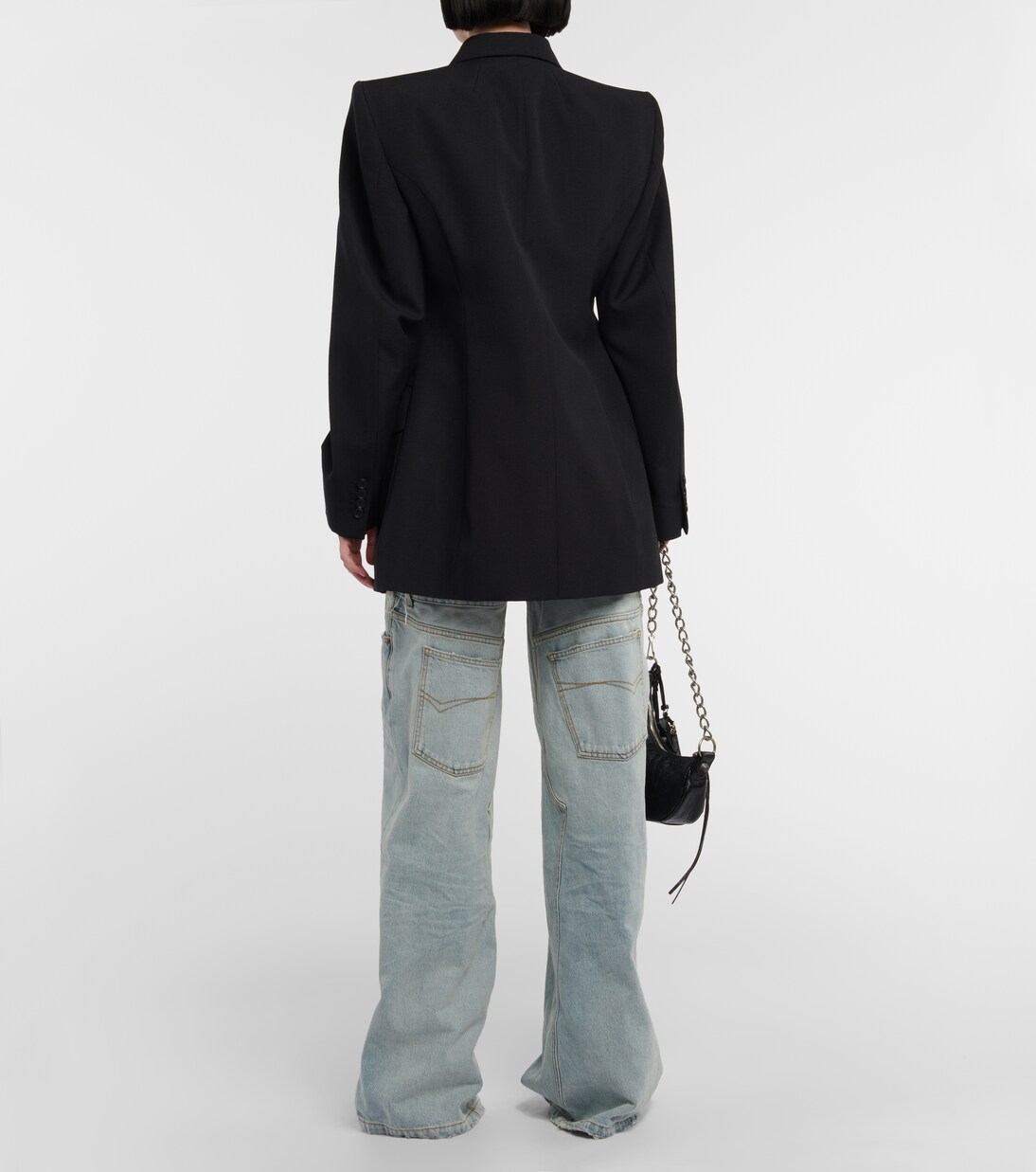 Blazer cruzado Hourglass de lana | Balenciaga