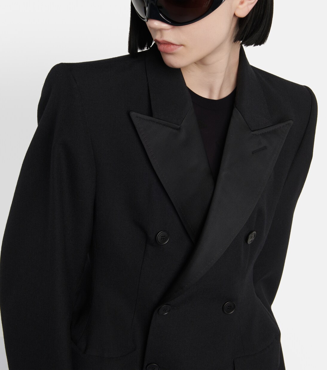 Blazer cruzado Hourglass de lana | Balenciaga