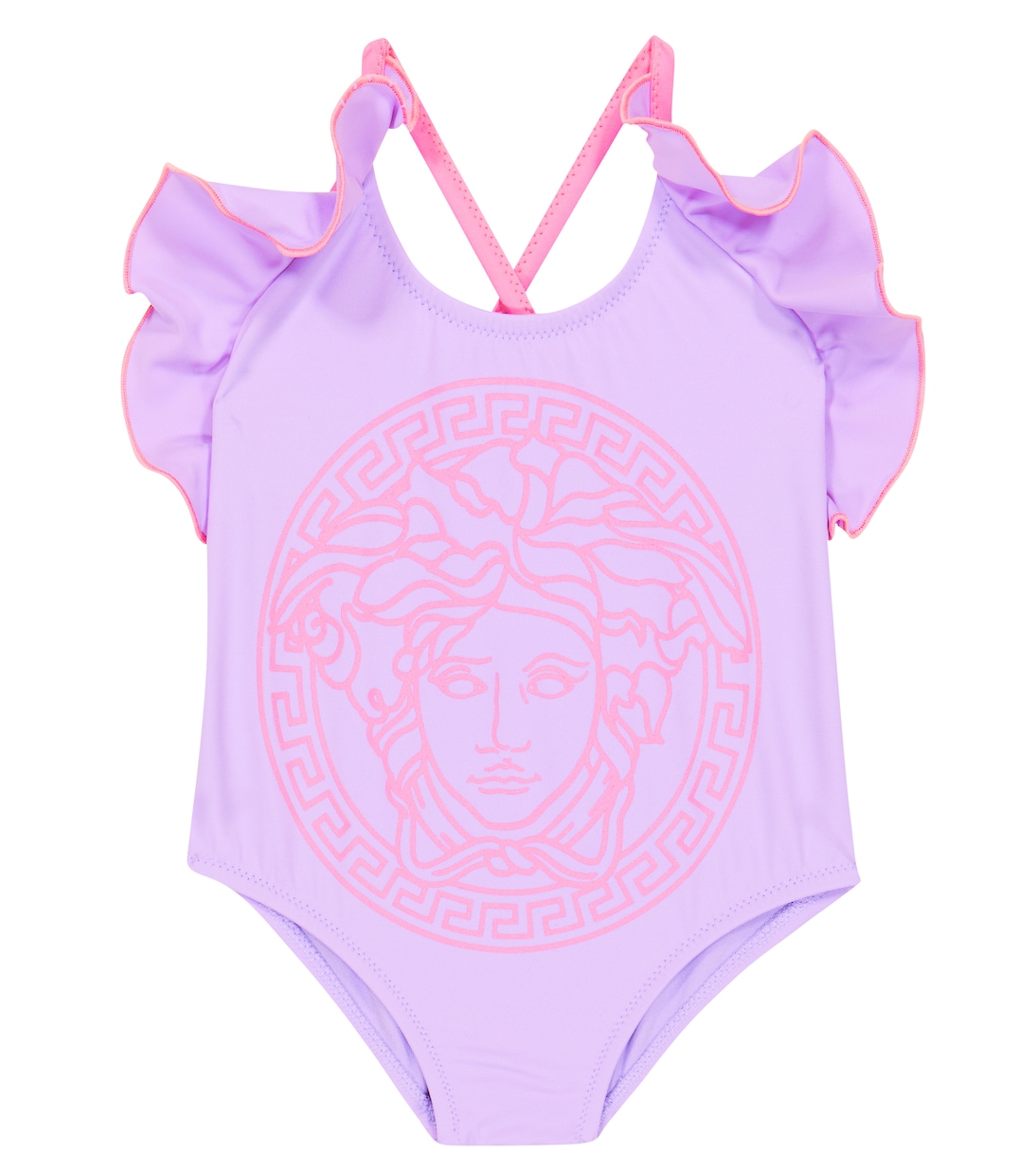 Baby Medusa ruffle-trimmed swimsuit | Versace Kids